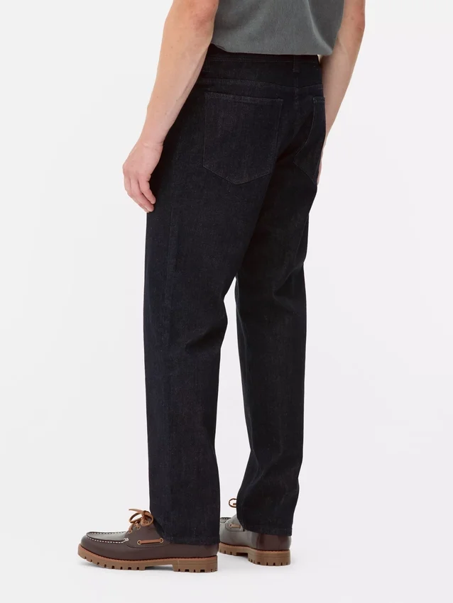 Jeans med stræk og lige ben