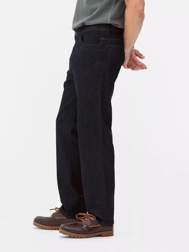 Jeans med stræk og lige ben