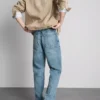 Jeans med stræk og lige ben