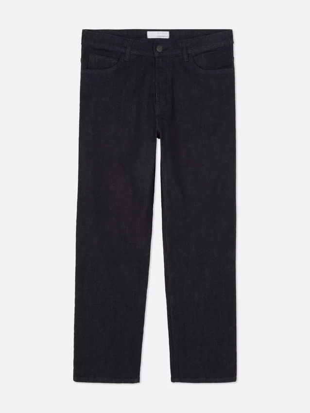 Jeans med stræk og lige ben