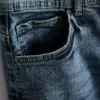 Jeans med stræk og lige ben