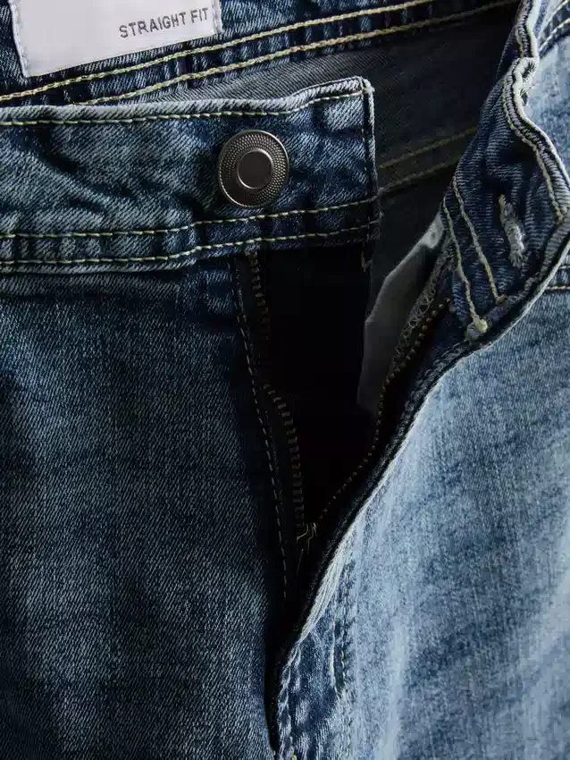 Jeans med stræk og lige ben
