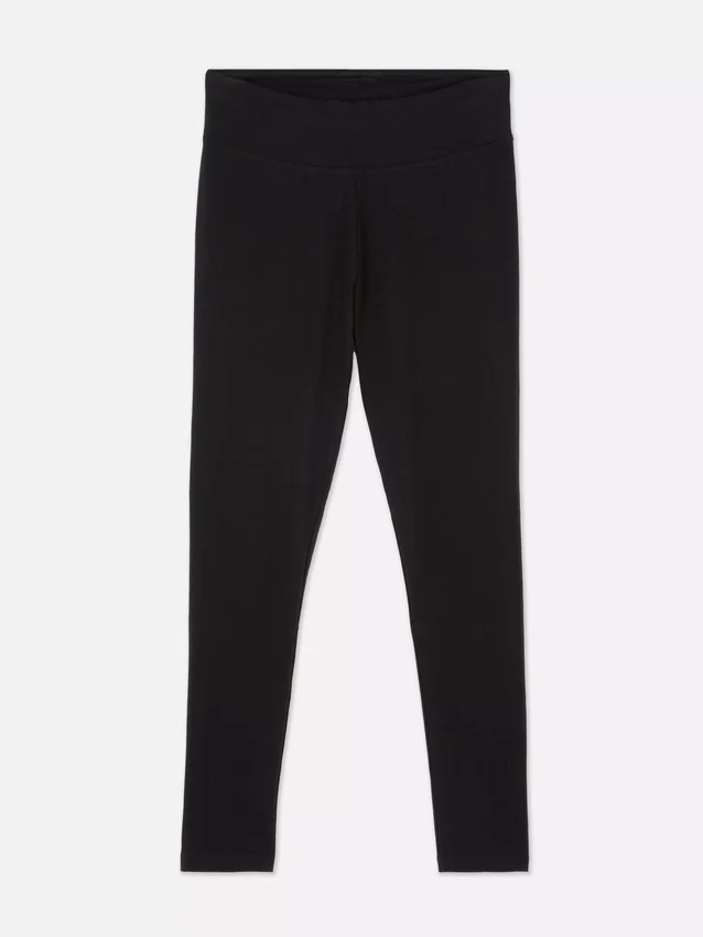 Jersey-leggings med høj talje