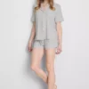 Jersey-pyjamassæt i boyfriend-stil