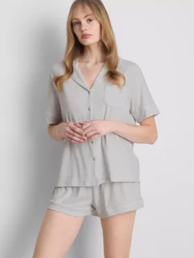 Jersey-pyjamassæt i boyfriend-stil