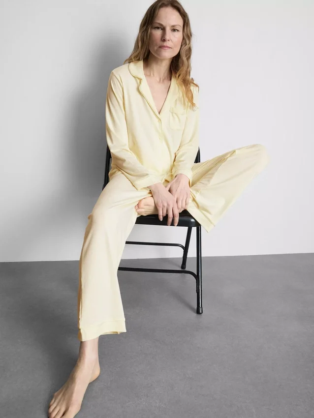 Jersey-pyjamasser i boyfriend-stil