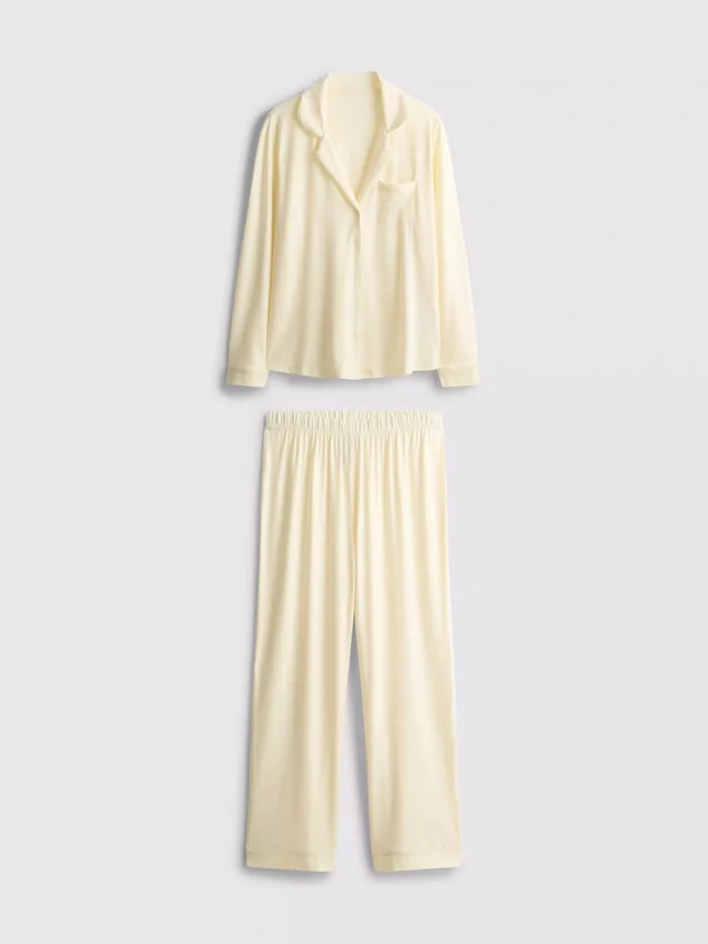 Jersey-pyjamasser i boyfriend-stil