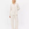 Jersey-pyjamasser med lange ærmer i boyfriend-stil