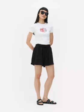Jersey-shorts med snøre