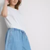 Joggingbukser i bomuldsdenim