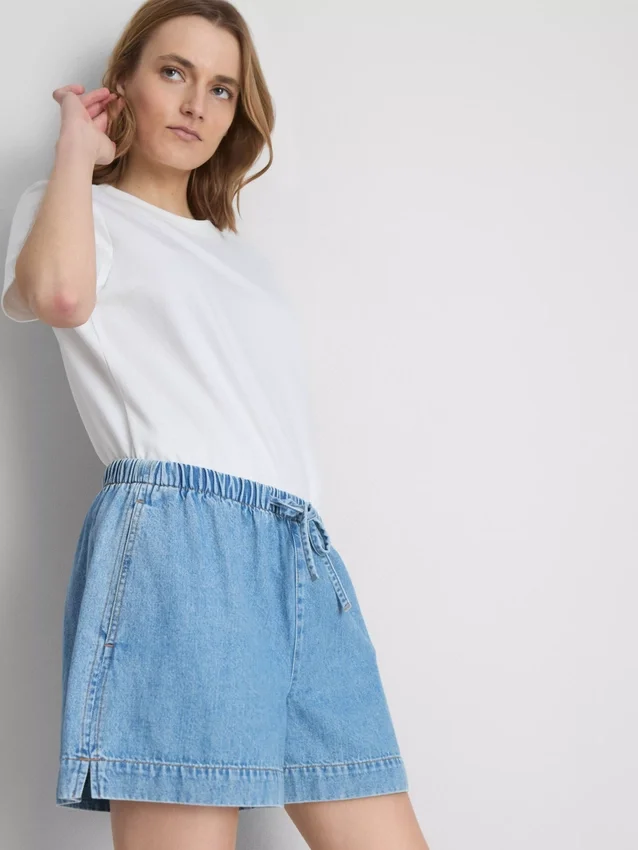 Joggingbukser i bomuldsdenim
