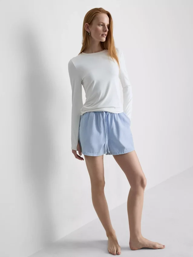 Joggingbukser i bomuldsdenim