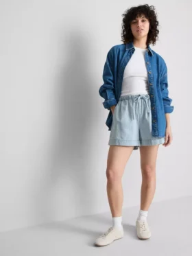 Joggingbukser i bomuldsdenim