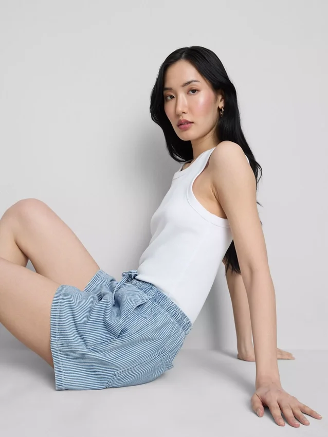 Joggingbukser i bomuldsdenim