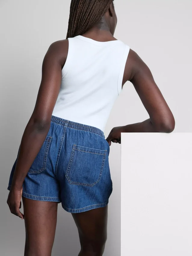 Joggingbukser i bomuldsdenim