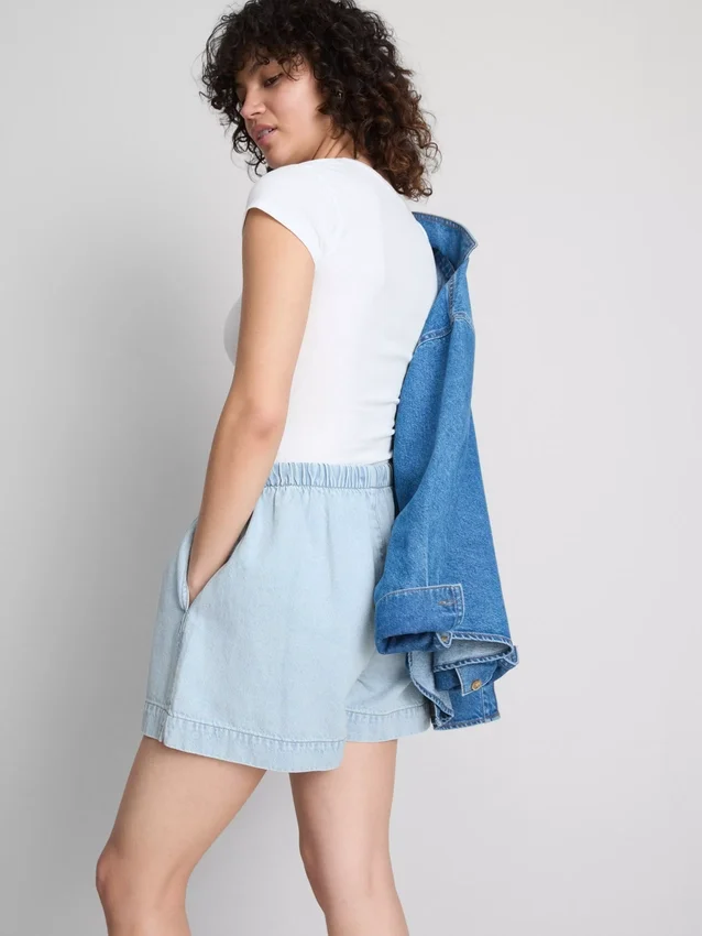 Joggingbukser i bomuldsdenim