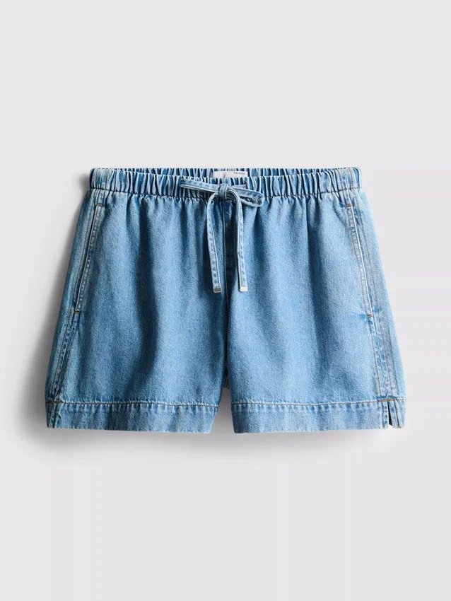 Joggingbukser i bomuldsdenim