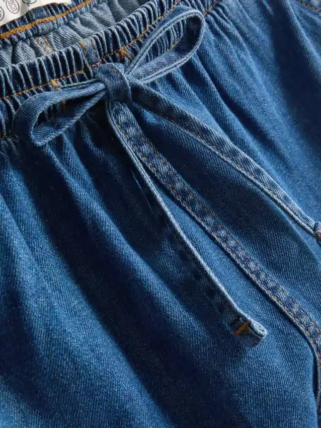 Joggingbukser i bomuldsdenim