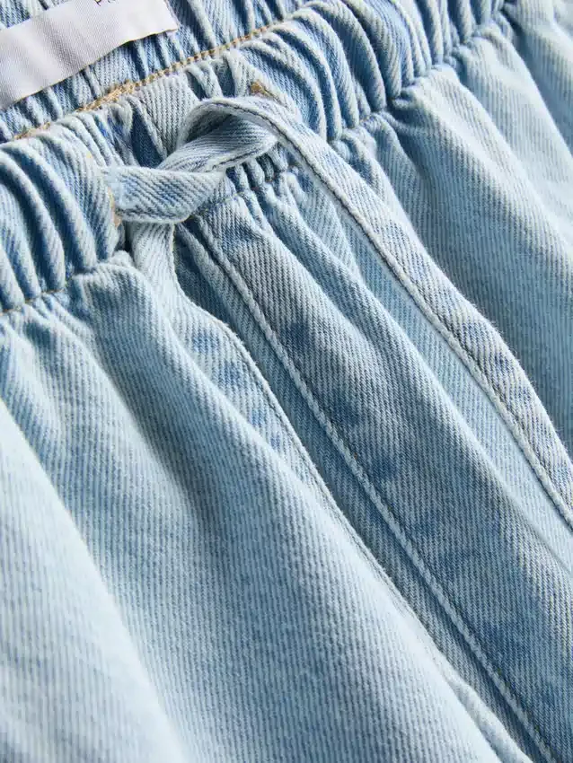Joggingbukser i bomuldsdenim