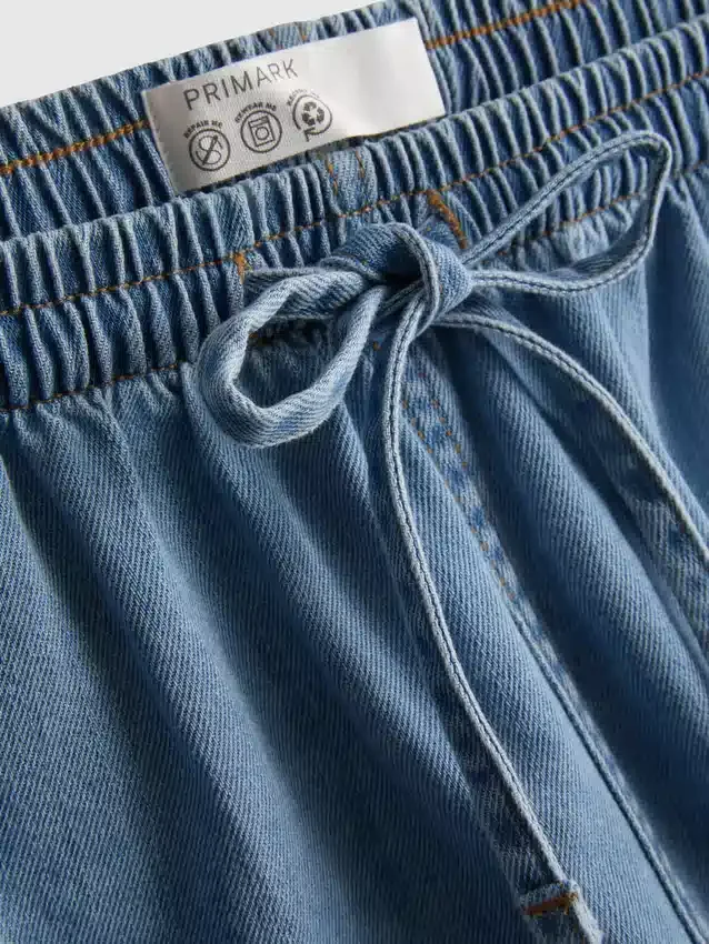 Joggingbukser i bomuldsdenim