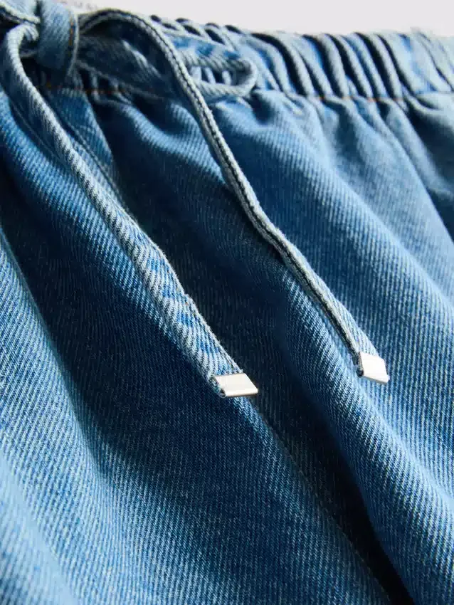 Joggingbukser i bomuldsdenim