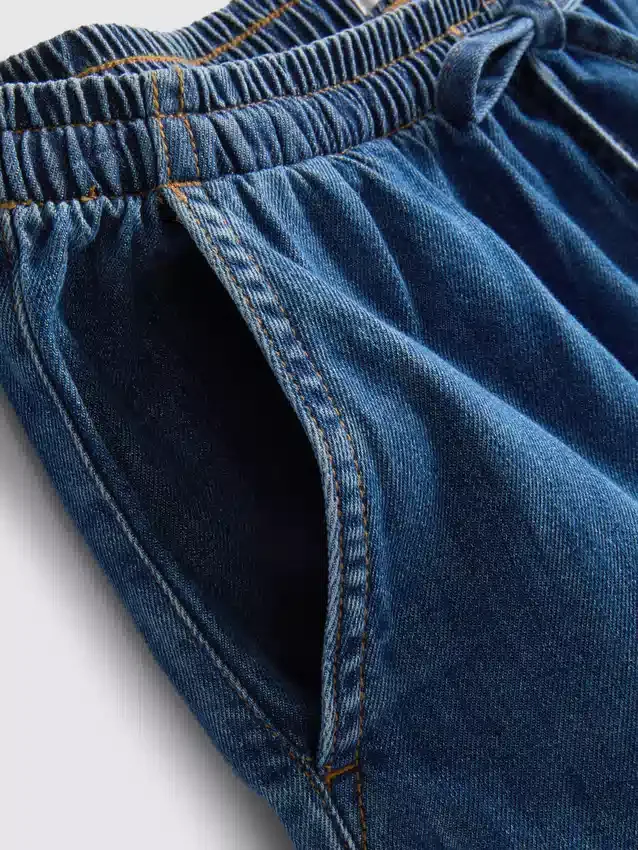 Joggingbukser i bomuldsdenim