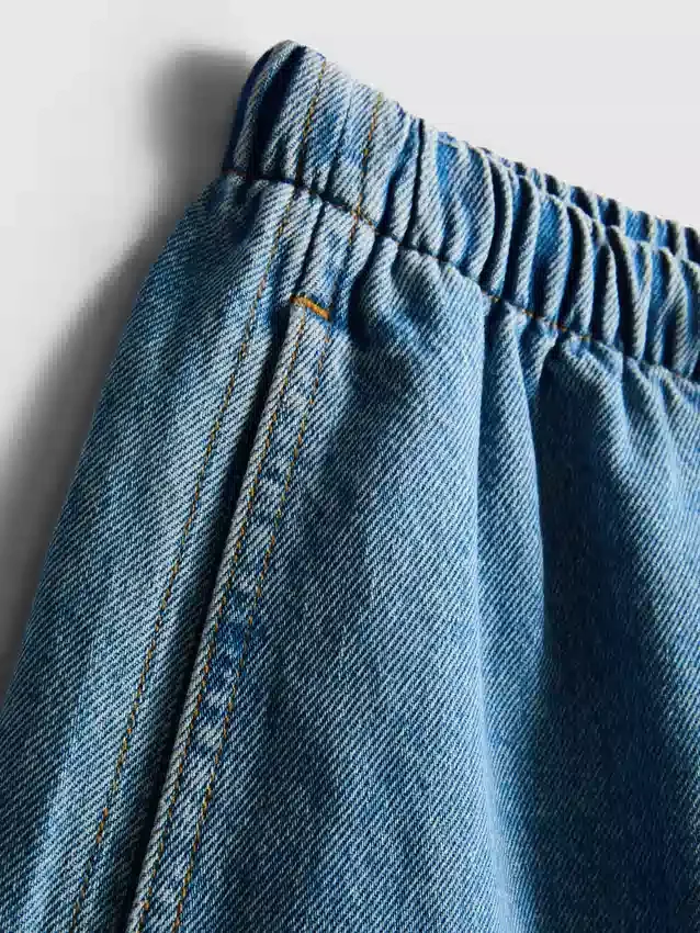 Joggingbukser i bomuldsdenim