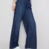 Joggingbukser i denim med lige ben