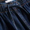 Joggingbukser i denim med lige ben