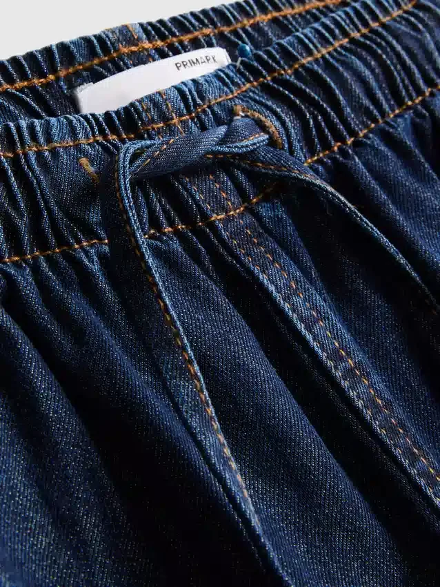 Joggingbukser i denim med lige ben
