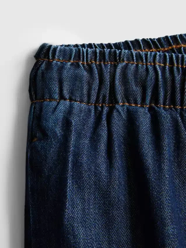 Joggingbukser i denim med lige ben