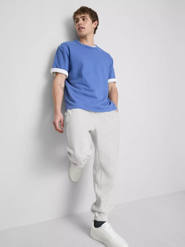 Joggingbukser med elastisk talje og manchetter
