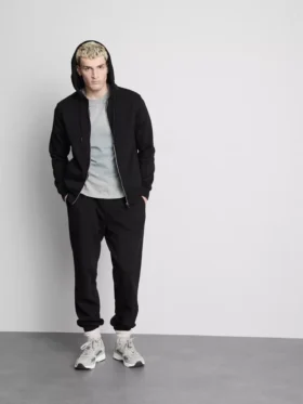 Joggingbukser med elastisk talje og manchetter