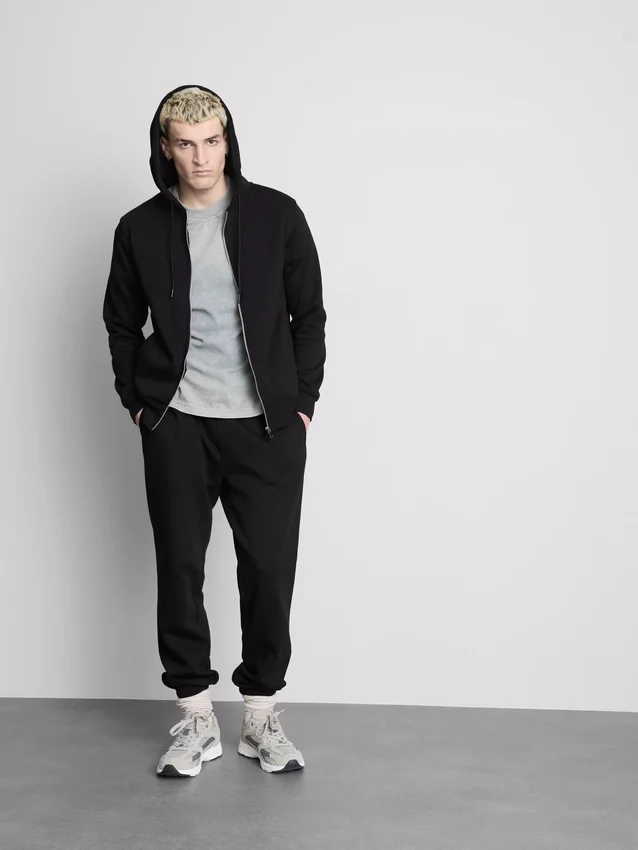 Joggingbukser med elastisk talje og manchetter
