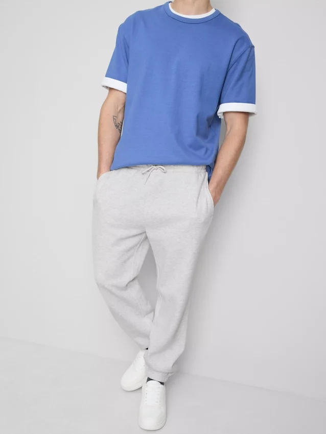 Joggingbukser med elastisk talje og manchetter