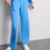 Joggingbukser med lige ben i bomuldsblanding