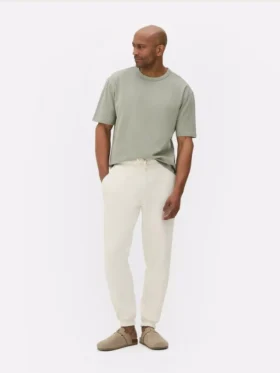 Joggingbukser med snøre og opsmøgede bukseben