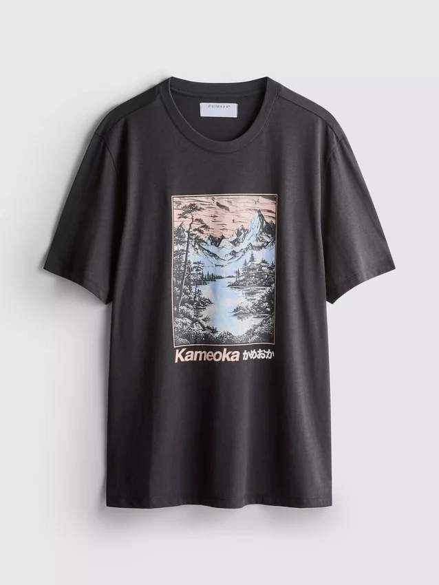 Kameoka T-shirt med grafisk print
