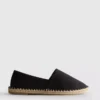 Klassiske espadriller i lærred