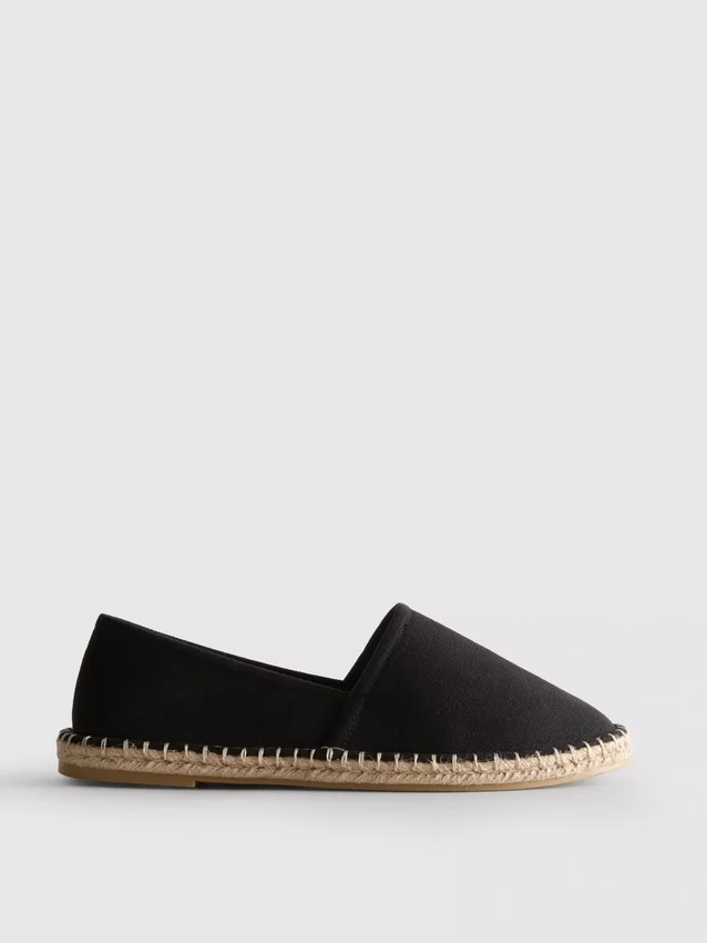 Klassiske espadriller i lærred