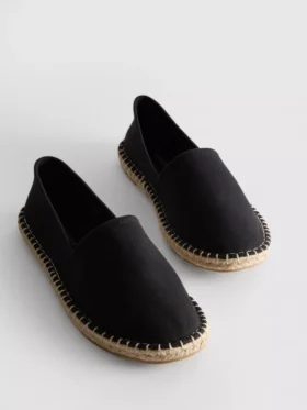 Klassiske espadriller i lærred