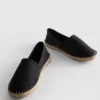 Klassiske espadriller i lærred