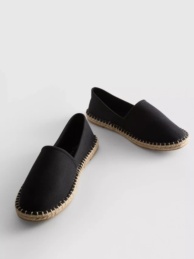 Klassiske espadriller i lærred