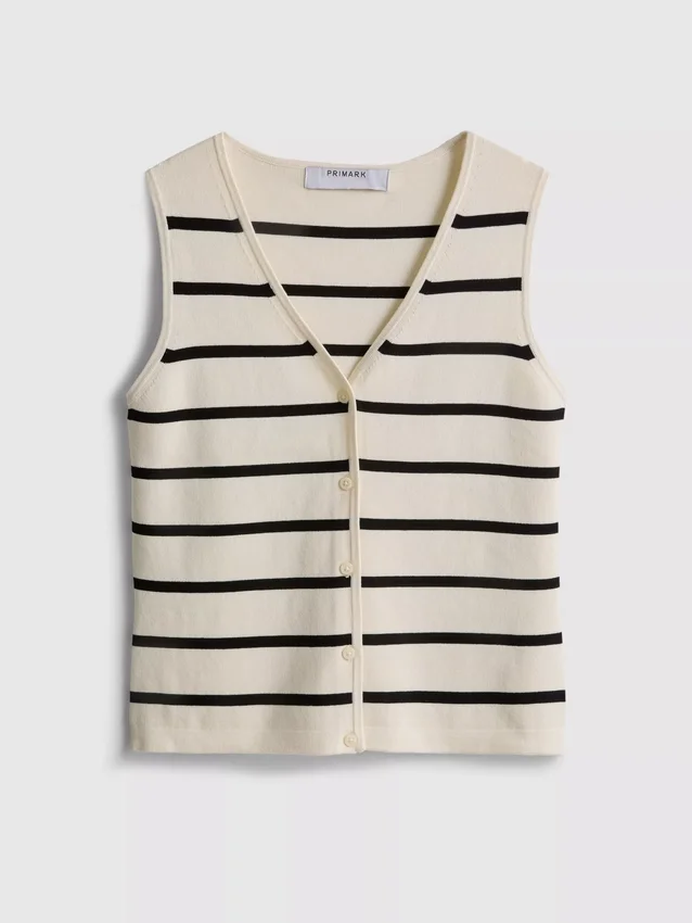 Kompakt strikket vest