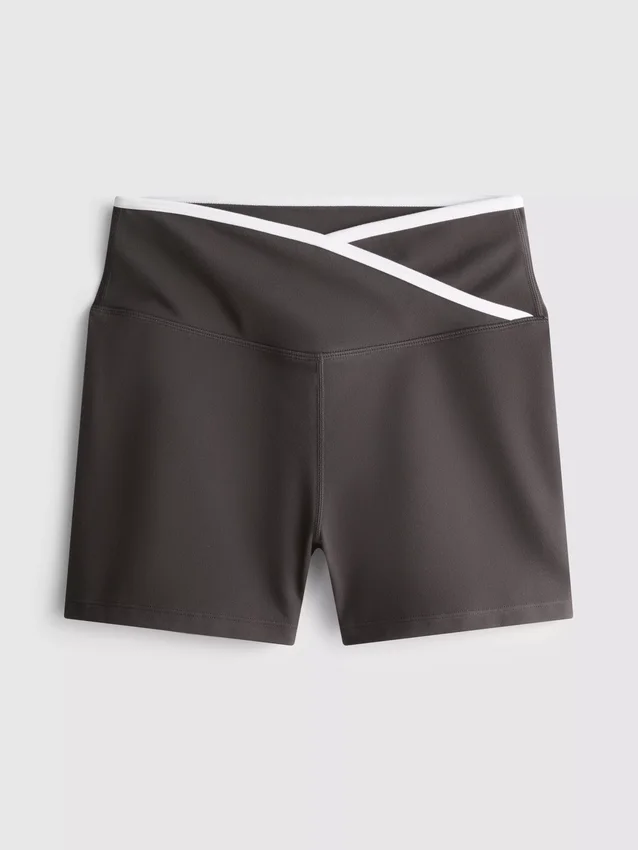 Kontrastfarvede crossover-træningsshorts