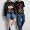 Korn-T-shirt med grafisk print
