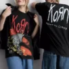 Korn-T-shirt med grafisk print