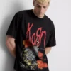 Korn-T-shirt med grafisk print