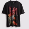 Korn-T-shirt med grafisk print