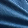 Kort, flæset tanktop i bomuldsdenim